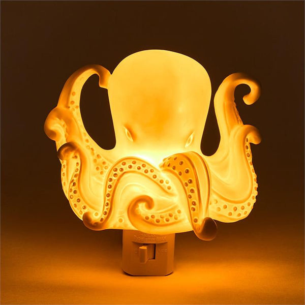 Octopus Decor Nightlight in Gift Box - Porcelain