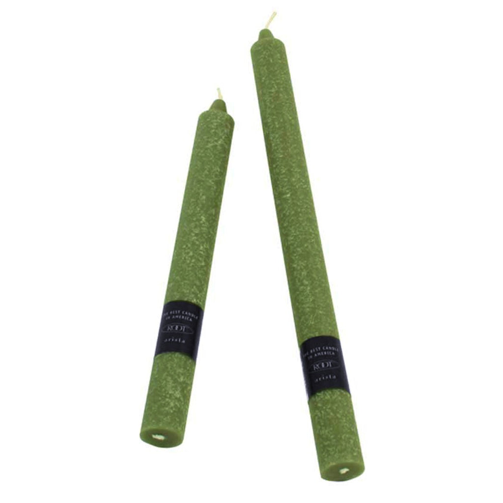 Set of 2 - 9 Inch Root Timberline Arista Dinner Candle - Dark Olive