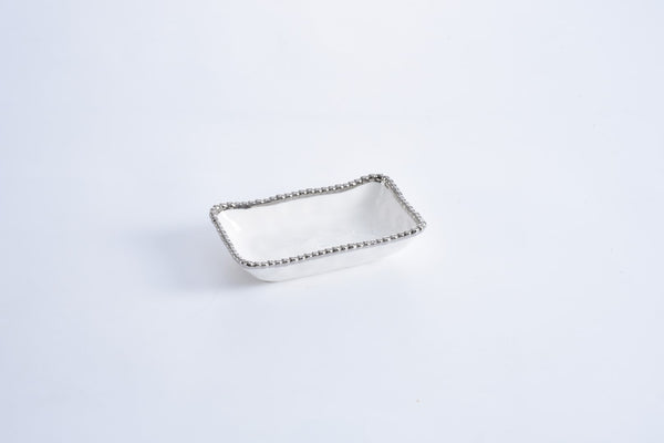 Pampa Bay Rectangle Condiment Dish - White - Salerno Collection