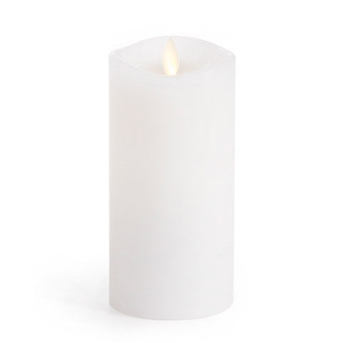 3" x 6" Luminara® Flameless Candle - Unscented White Wax  Pillar