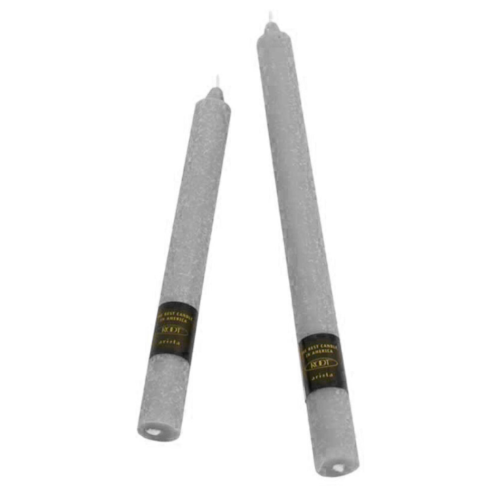 Set of 2 - 9 Inch Root Timberline Arista Dinner Candle - Platinum