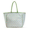 Your Choice - Floral Block Printed Tote Bag, Assorted 3 Patterns - Cotton Canvas