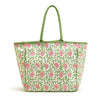 Your Choice - Floral Block Printed Tote Bag, Assorted 3 Patterns - Cotton Canvas