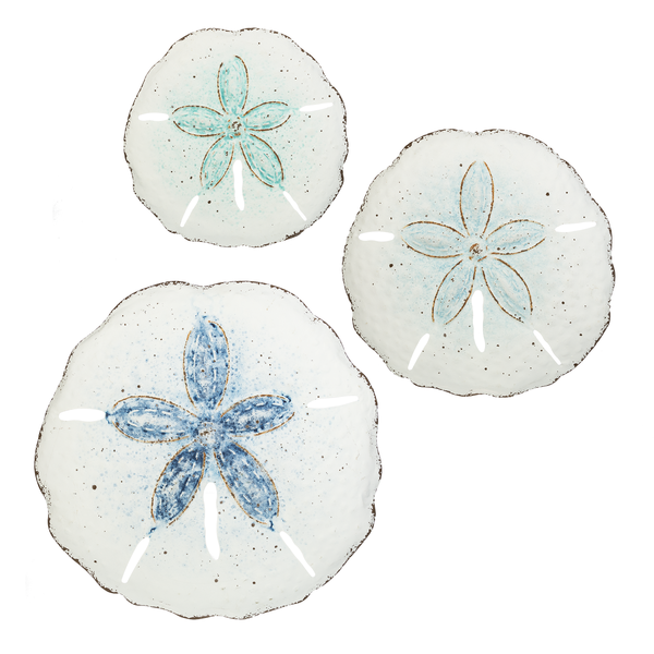 Your Choice, Metal Sand Dollar Wall Decor in Three Sizes & Colors