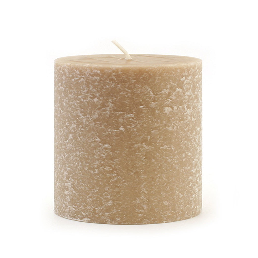 Root Timberline Pillar Candle -  3 X 3 Taupe - Root Candles Made in America