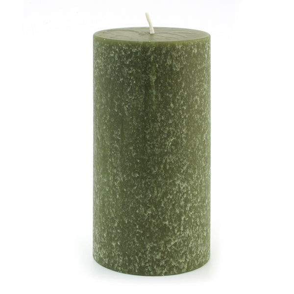 Root Timberline Pillar Candle -  3 X 6  Dark Olive - Root Candles Made in America