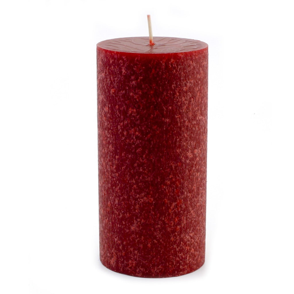Root Timberline Pillar Candle -  3 X 6 Garnet - Root Candles Made in America