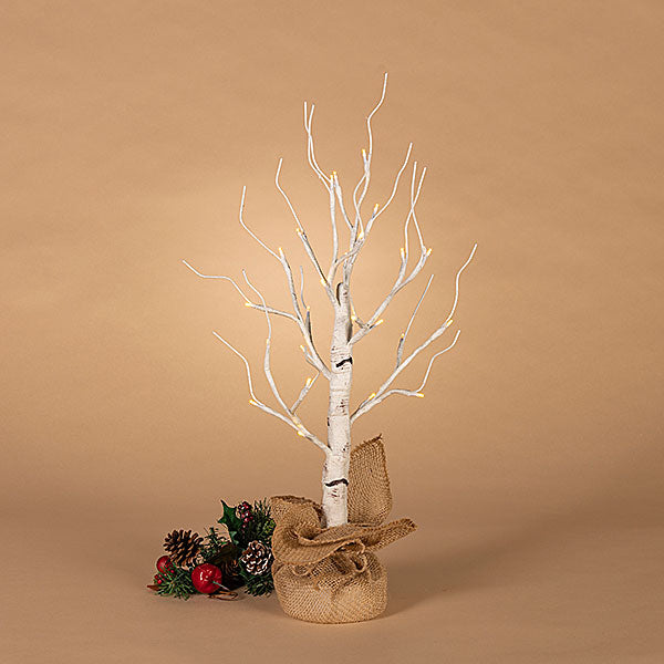 23.6"H Battery Operated Birch Tree With LED Lights  - Buy Two Special