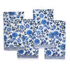 Set of Four, Blue and White Chinoiserie Napkins