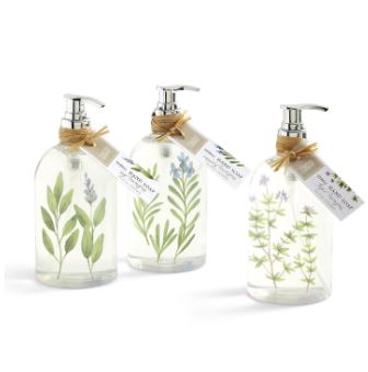 Herbal Scented Hand Soap - 3 Designs - Lemongrass Soap - 16.9 oz.