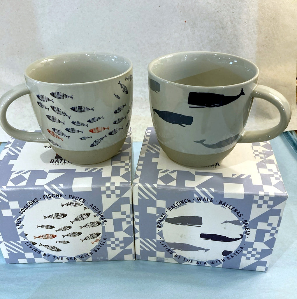 Your Choice Whale or Fish Mug, Gift Boxed