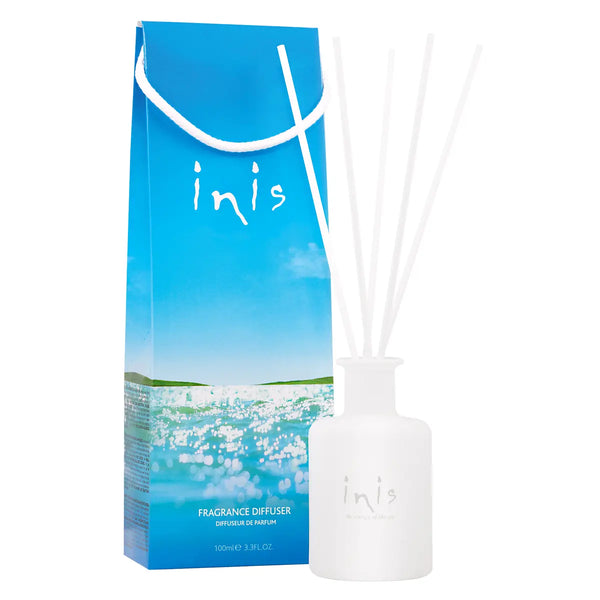 Inis Diffuser, with 3.3fl.oz, Reeds and Frosted Glass Vessel
