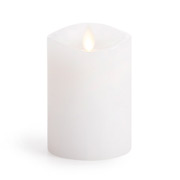 3" x 4" Luminara® Flameless Candle - Unscented White Wax 360 Pillar